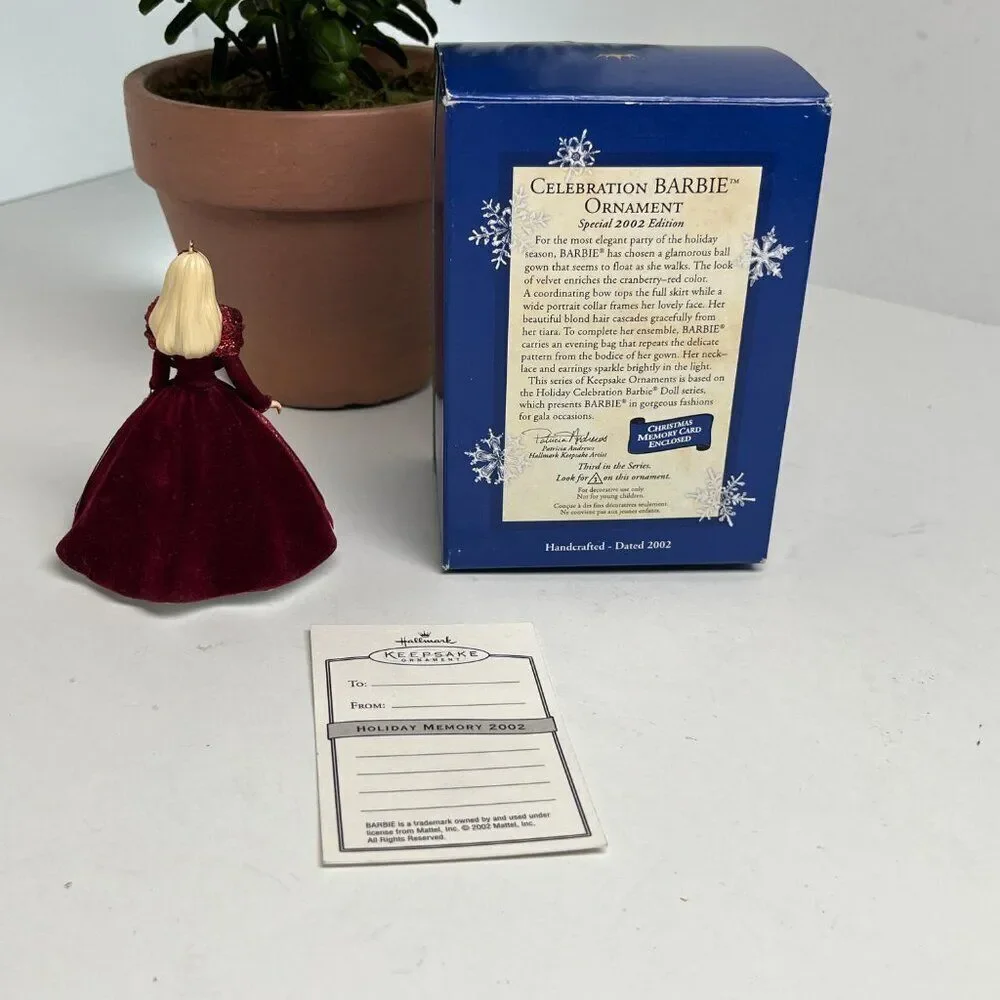 Christmas Ornament Hallmark Keepsake Barbie Celebration Vintage‎ Collector